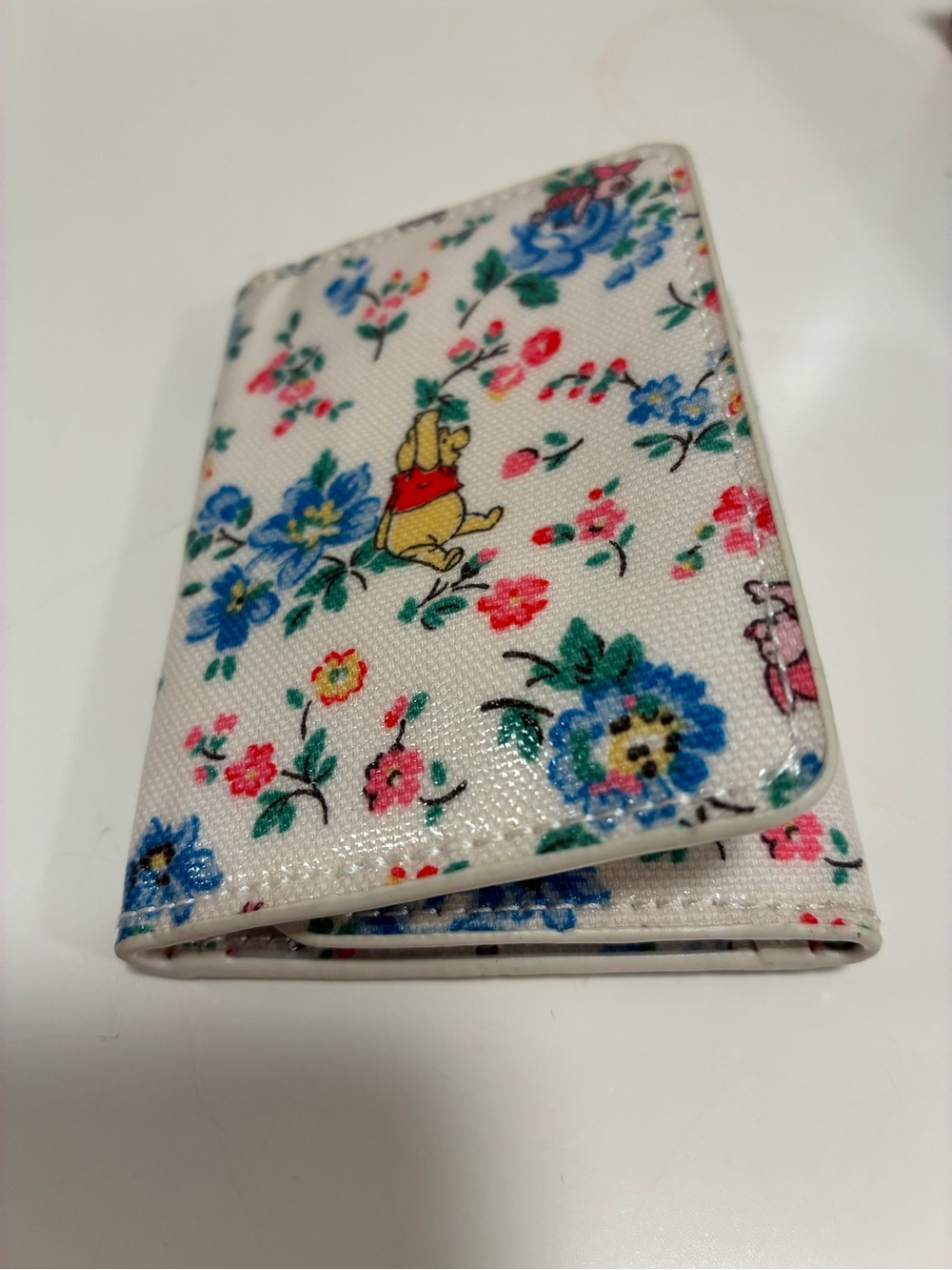 Cath Kidston White Floral Winnie the Pooh Card Holder